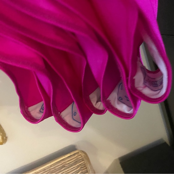 6 pack of BRIDE SQUAD swimsuits - hot pink - brand new - Picture 6 of 6